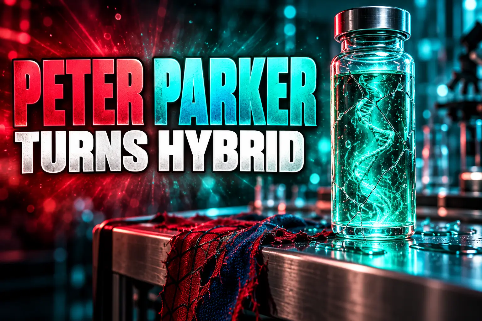 Midnight Spider-Man Peter Parker Oscorp hybrid mutation