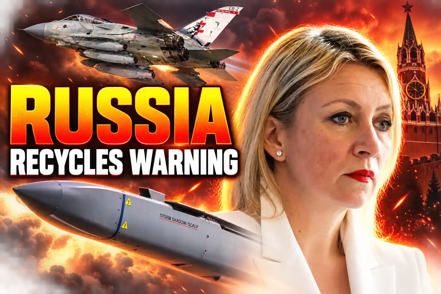Russia recycles Storm Shadow warning Zakharova