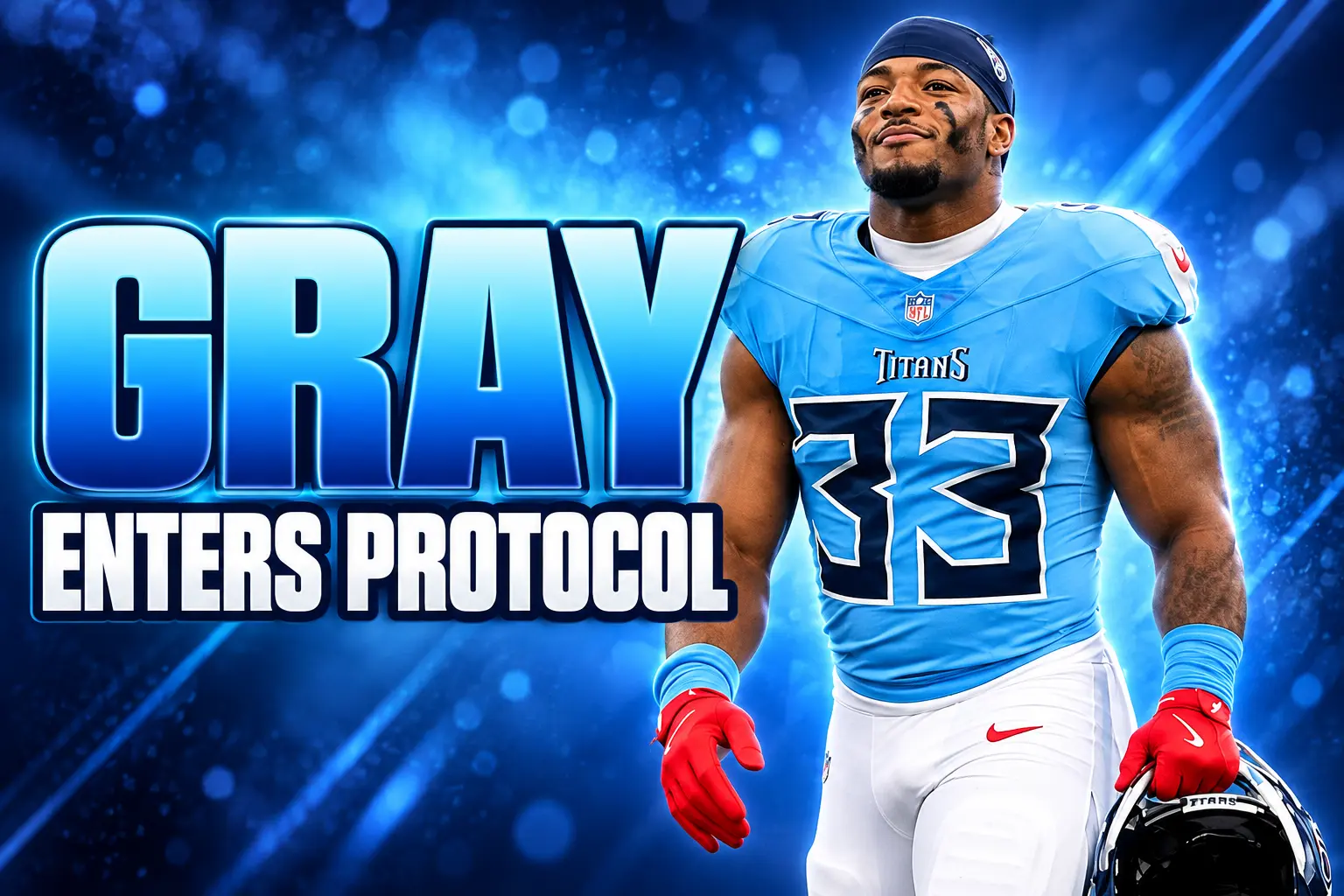 Cedric Gray Titans concussion protocol after UTV crash
