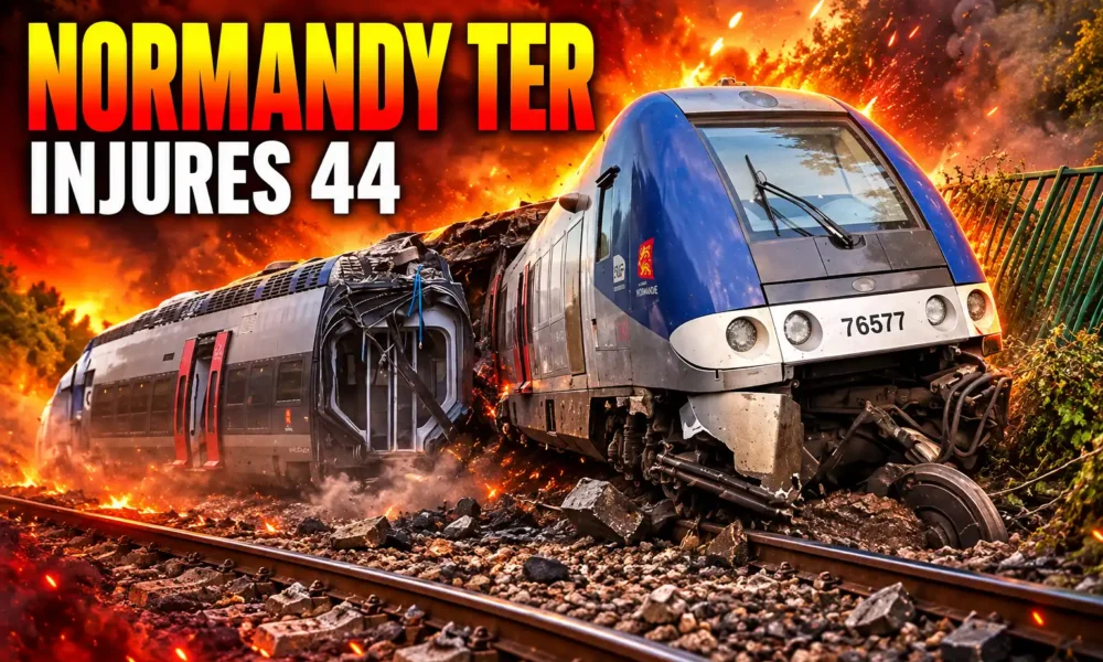 Cleon France train derailment sabotage investigation