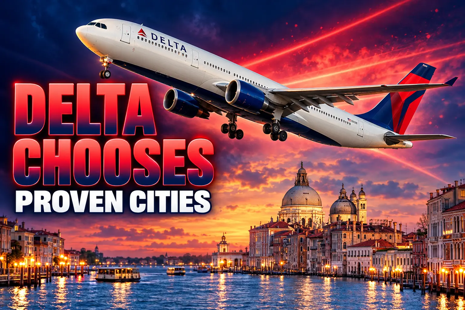 Delta Boston Venice Detroit Athens 2027 nonstop flights