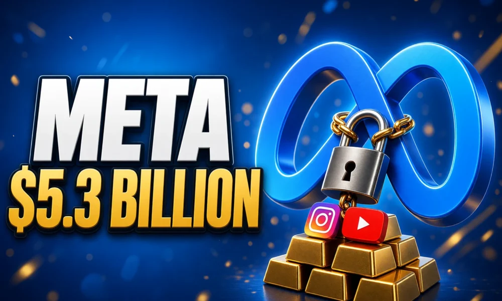Meta $5.3 billion frozen until YouTube TikTok teen caps