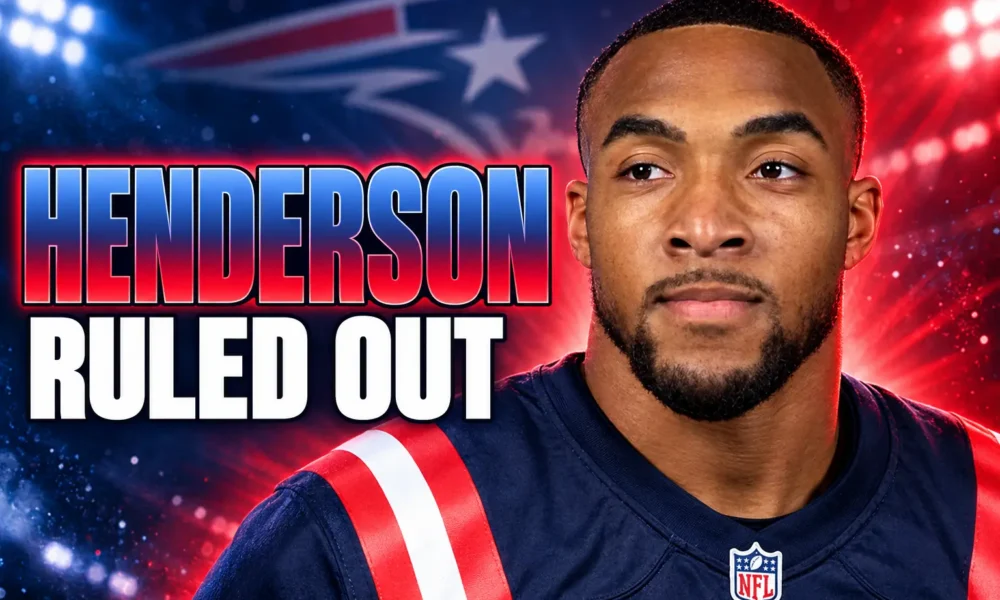 TreVeyon Henderson ruled out Patriots Seattle opener