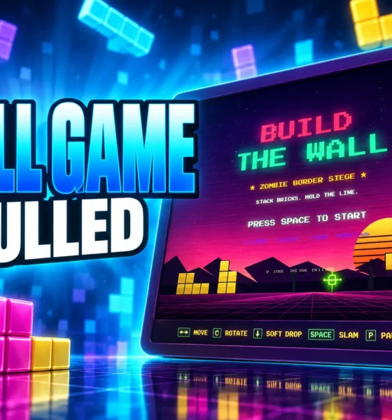 White House Build the Wall game pulled after Tetris