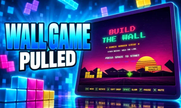 White House Build the Wall game pulled after Tetris