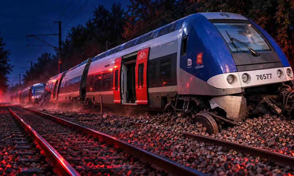 Cléon TER derailment injures 44 passengers
