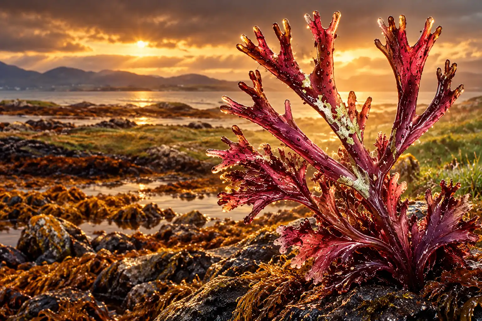 Irish sea moss Chondrus versus tropical gold gel