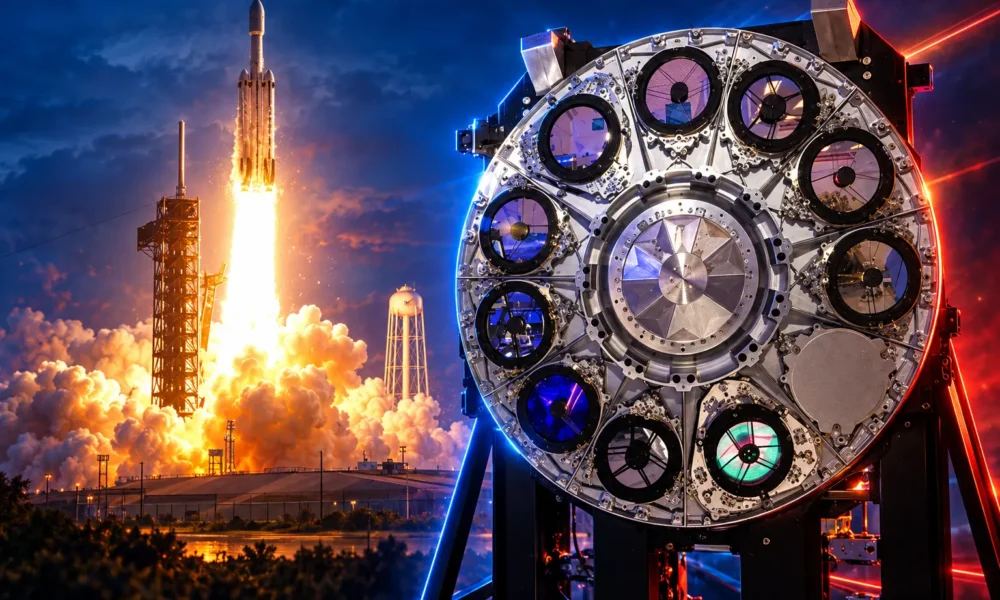 Nancy Grace Roman Space Telescope Falcon Heavy liftoff