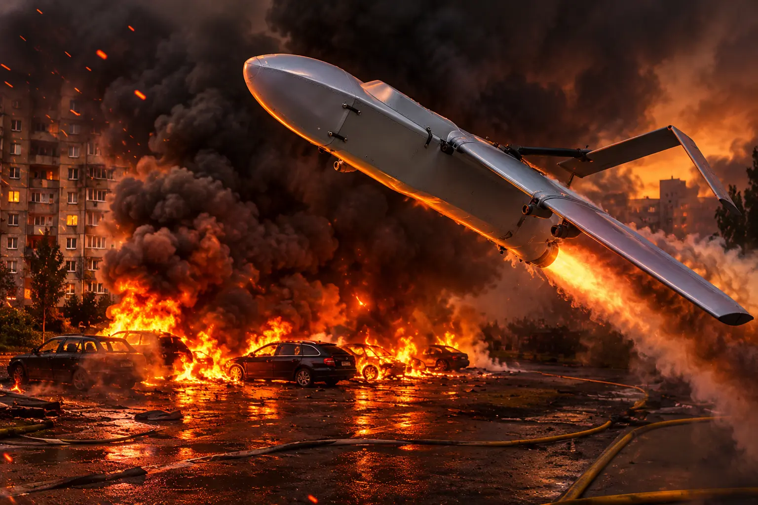 jet drones lock Kyiv 15-hour air-raid alerts