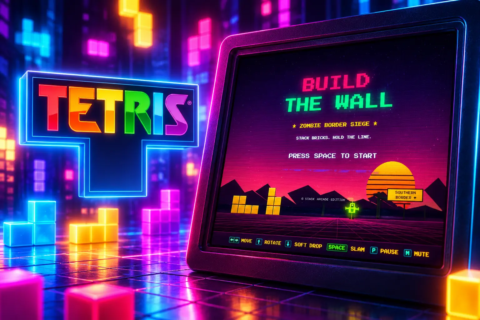 White House Build the Wall game pulled after Tetris