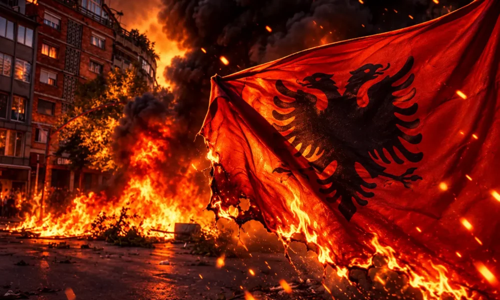 Albania student protests Tirana Education Ministry clashes