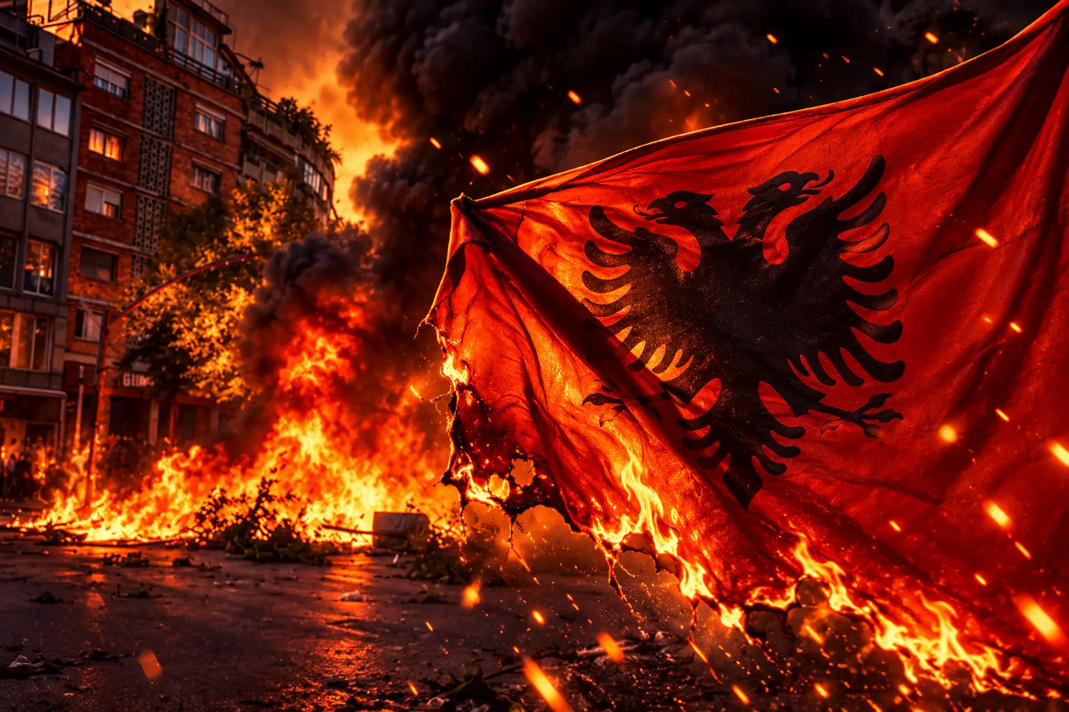Albania student protests Tirana Education Ministry clashes