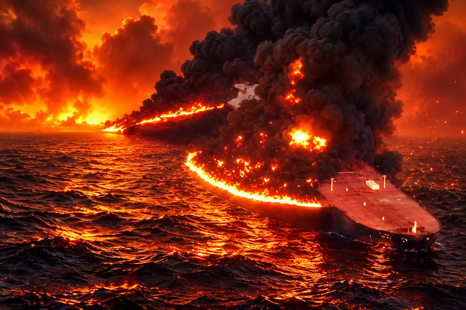 Brent oil hits $110 on Hormuz tanker attacks