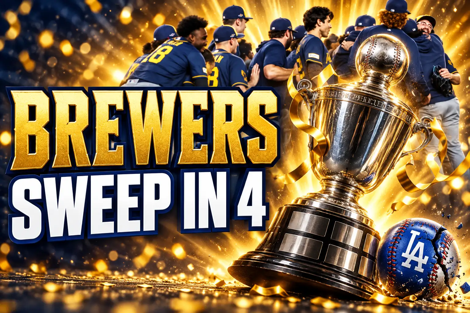 Brewers sweep Dodgers to reach 2026 World Series