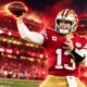 Brock Purdy 49ers passer rating record vs Commanders