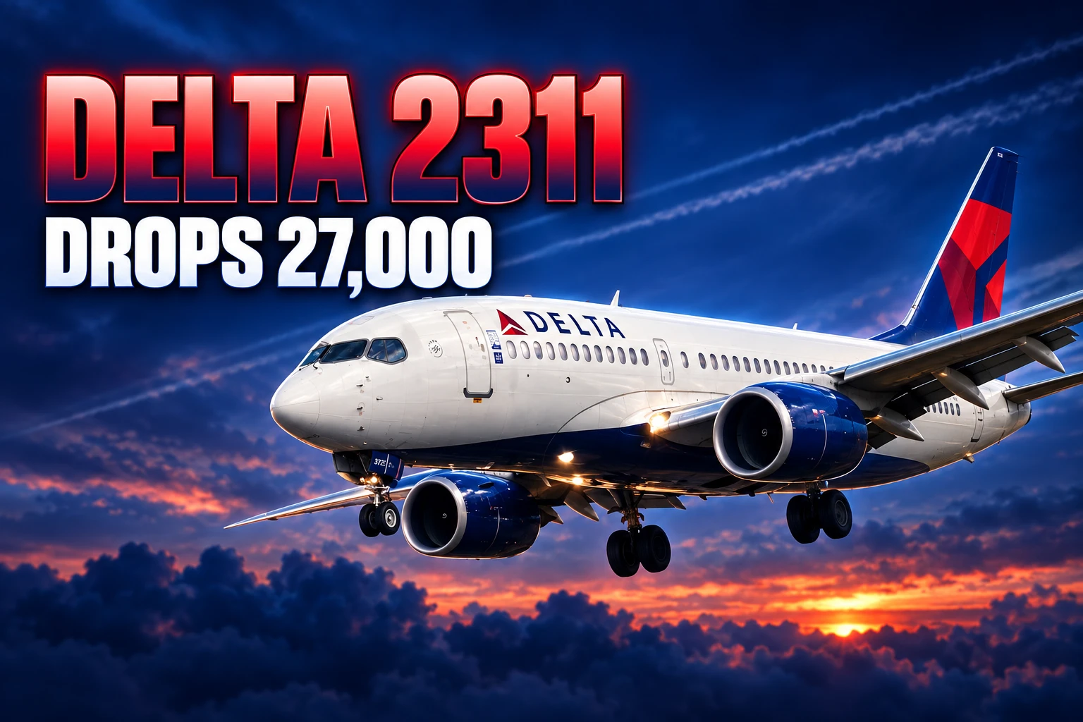 Delta flight 2311 pressurization emergency descent Las Vegas