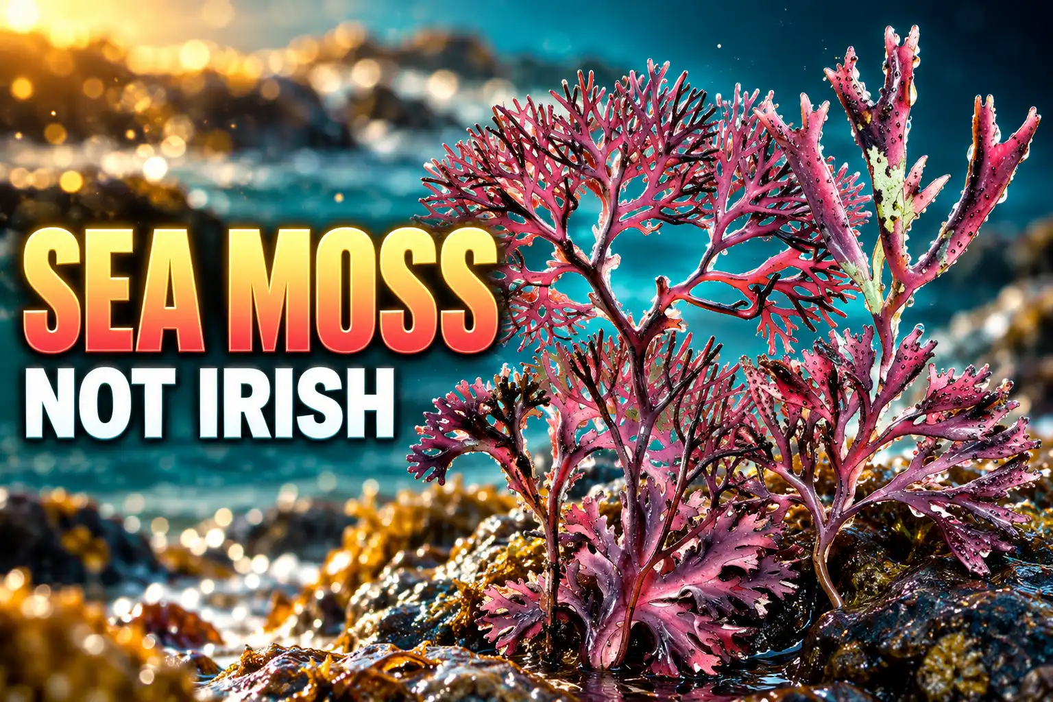 Irish sea moss Chondrus versus tropical gold gel