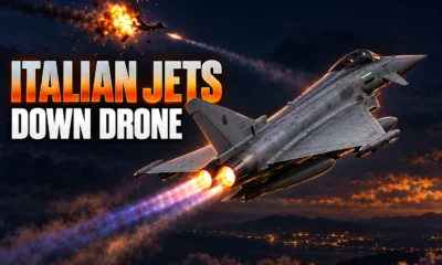 Italian NATO Eurofighter shoots down drone over Lithuania