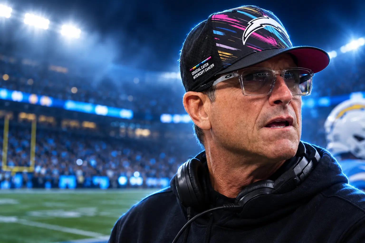 Jim Harbaugh Chargers 0-5 start ownership fight
