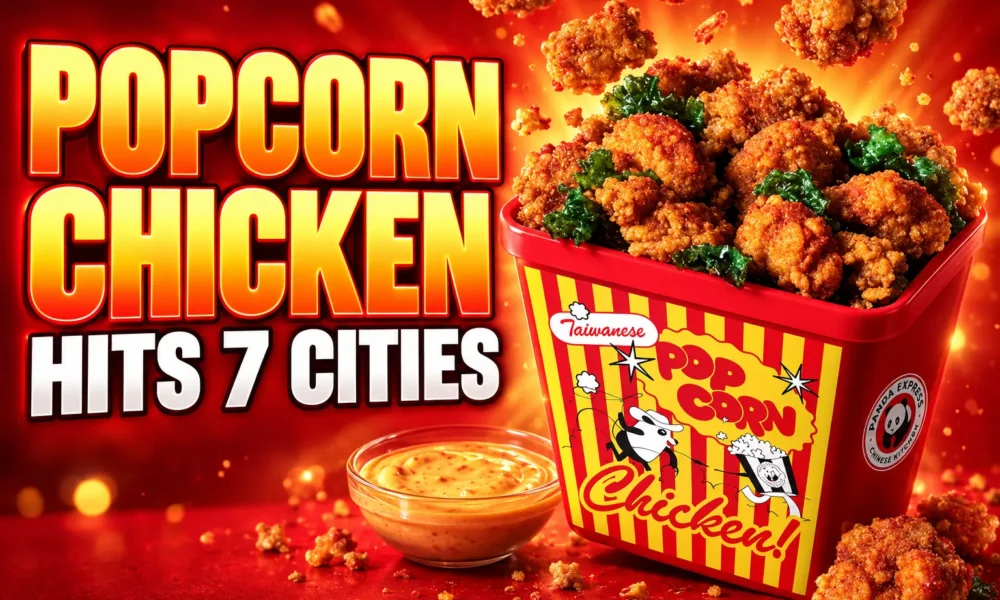 Panda Express Taiwanese popcorn chicken seven city test