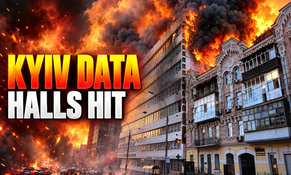 Russia strikes Kyiv data centers internet outage 2026