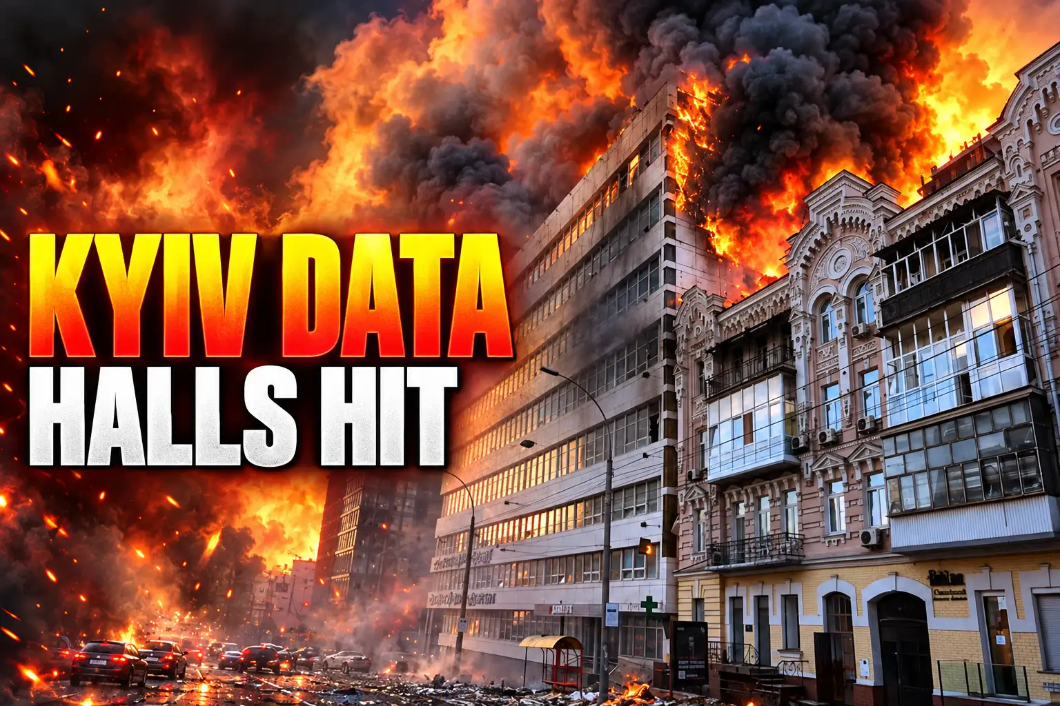 Russia strikes Kyiv data centers internet outage 2026