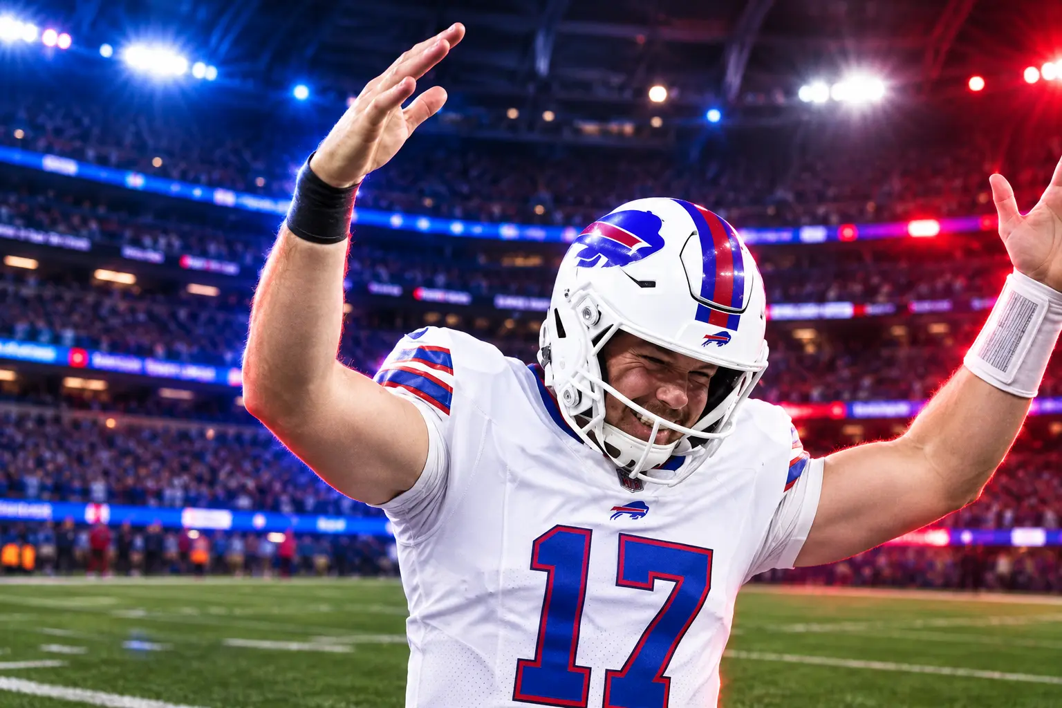 Tyler Bass game winning kick Bills Rams overtime